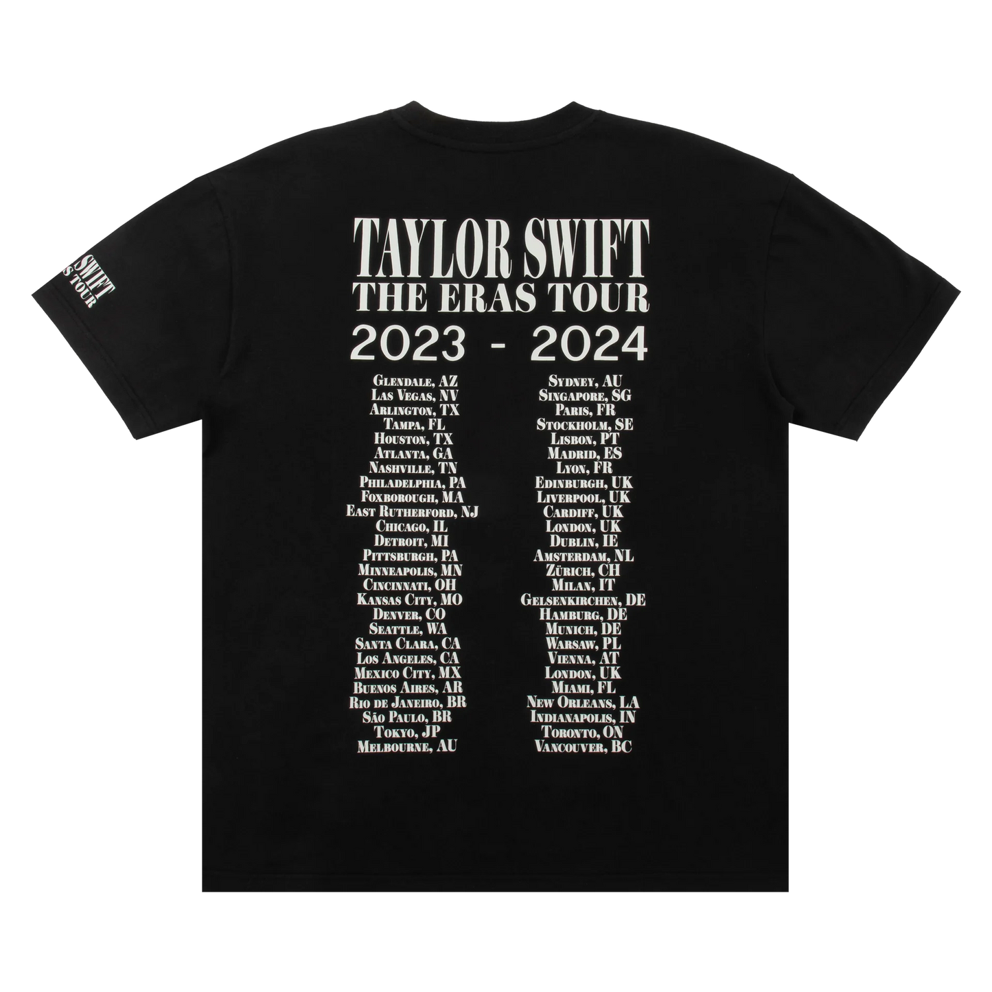 Taylor Swift | The Eras Tour II Black T-Shirt